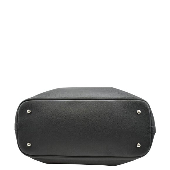 CHANEL  Coco Eyelets Large Leather Shopping Tote Shoulder Black - Picture 10 of 16